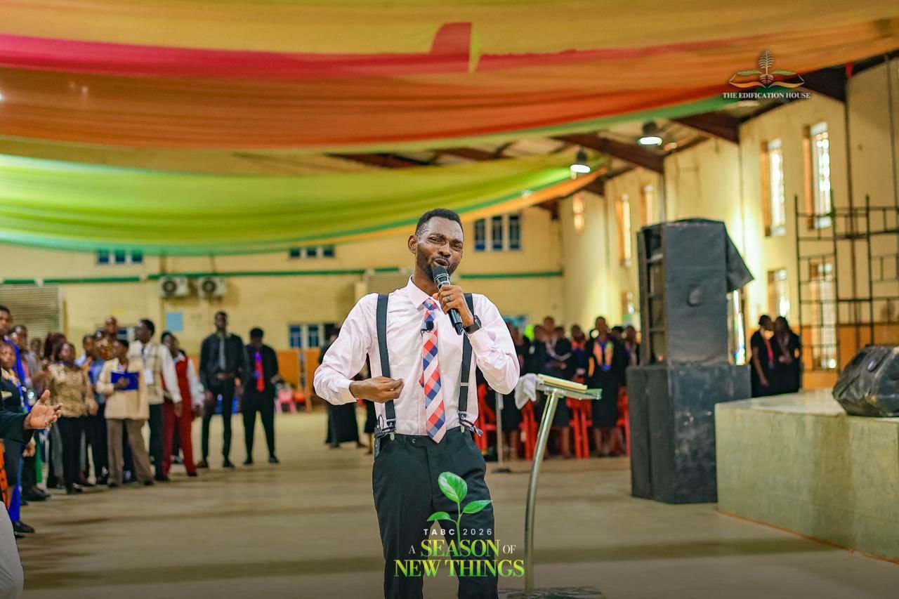 Pastor Popoola speaking passionately
